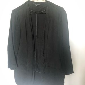 Black open blazer small